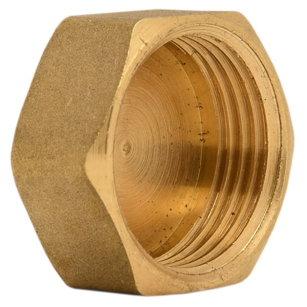 Blanking Cap Brass 1/2"