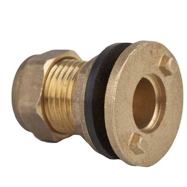 15mm Brass Compression Tank Connector