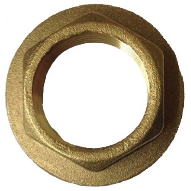 1/2" Flanged Brass Backnut