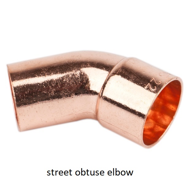 street obtuse end feed elbow