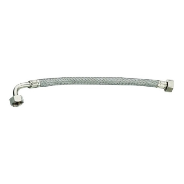 Flexi Hose 1/2" x 1/2" x 1200mm With 90° Bend