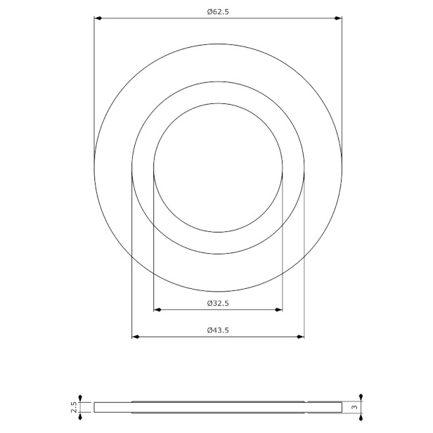 fluidmaster FV washer dimensions