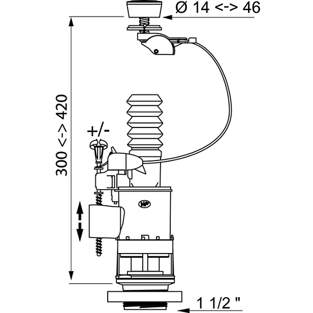 jollyflush valve dimensions