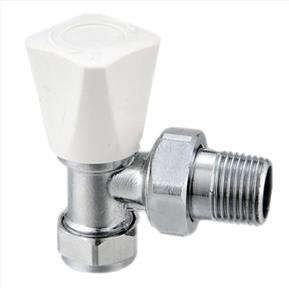 8mm Angled Lockshield Radiator Valve