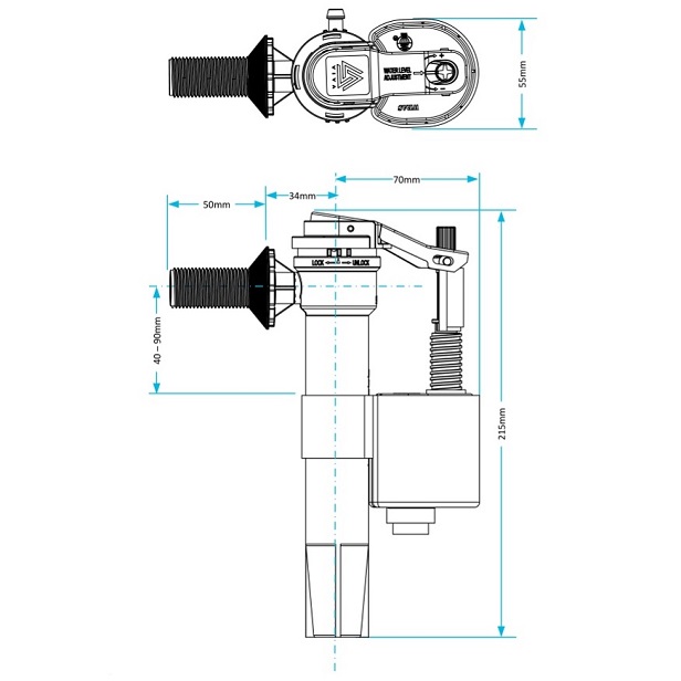 skylo side entry fill valve schematic