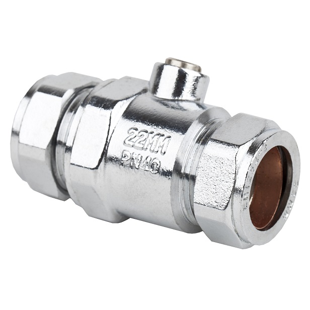 22mm Chrome Plated Isolation Valve