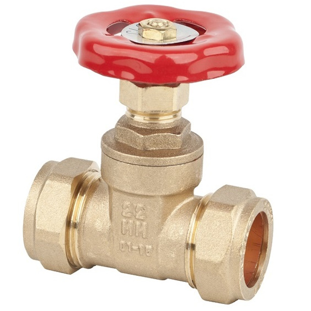 15mm Brass Compression Gate Valve