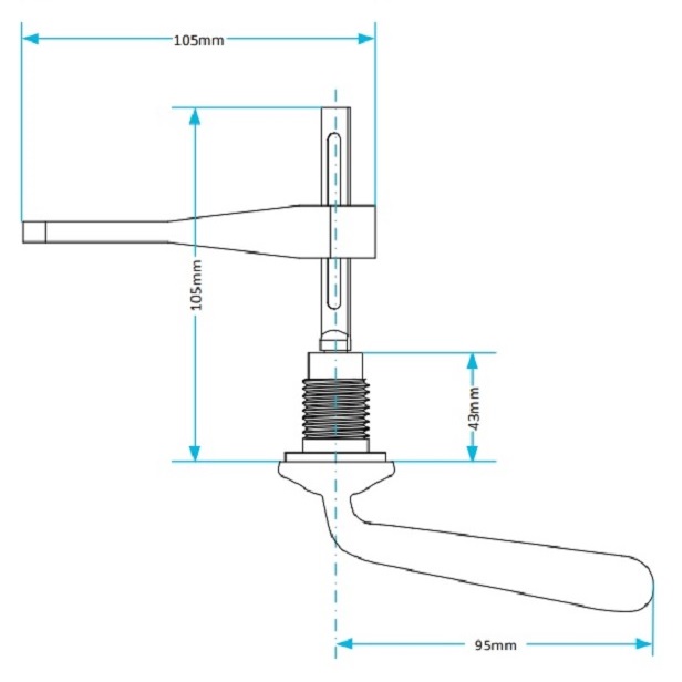 toilet handle d type data sheet