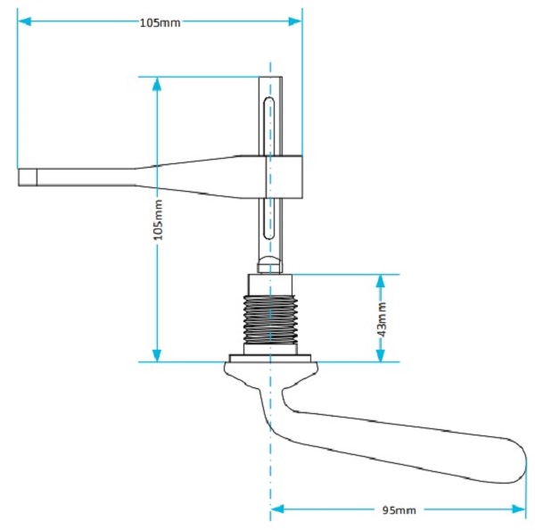 toilet handle d type data sheet