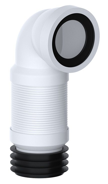 WC Pan Connector 90° Flexible