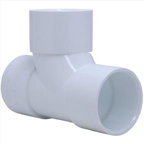 21.5mm - 3/4 inch White Solvent Weld Waste Tee