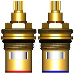 1/2" BSP Ceramic Disc Tap Gland 20 Teeth Spline A6