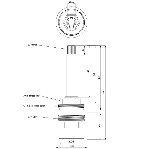 disc100 tap cartridge dimensions