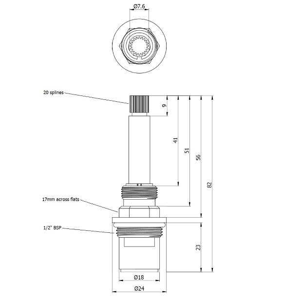 disc200 tap cartridge dimensions