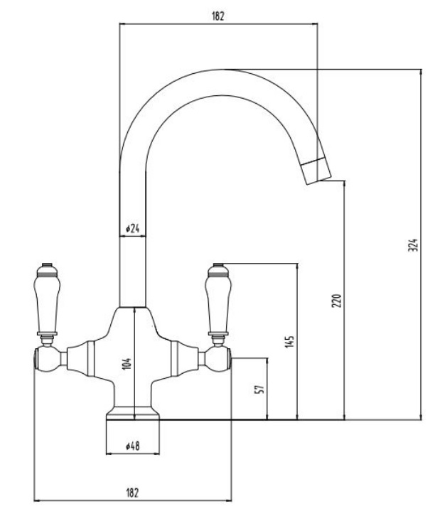 Melrose Sink Mixer Schematic