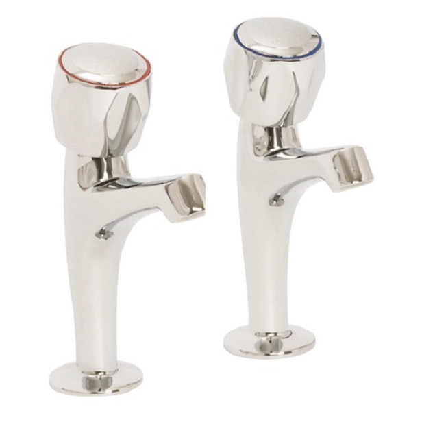 Skara High Neck Kitchen Sink Pillar Taps