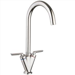 Crieff Twin Cruciform Kitchen Sink Mixer 13531