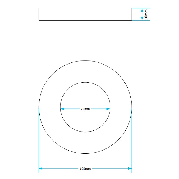 2 inch foam doughnut washer dimensions pp0034