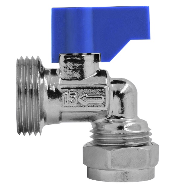 angled washing machine valve