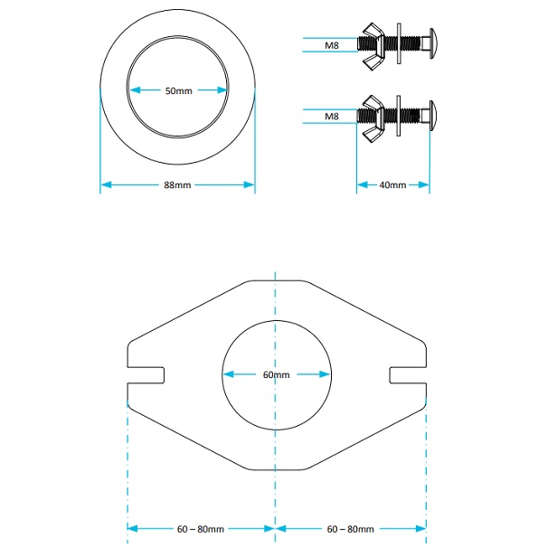 flat plate close coupling kit dimensions pp003b