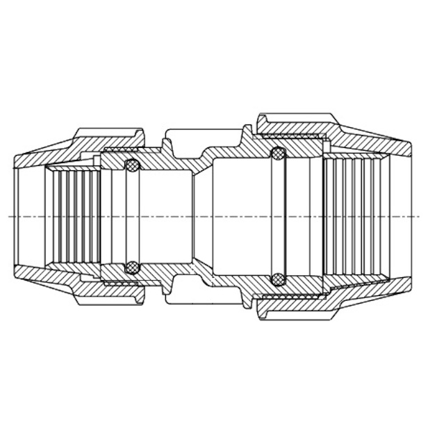 Plasson 7110 Reducer Coupling Schematic