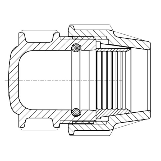 Plasson 7120 End Cap Schematic