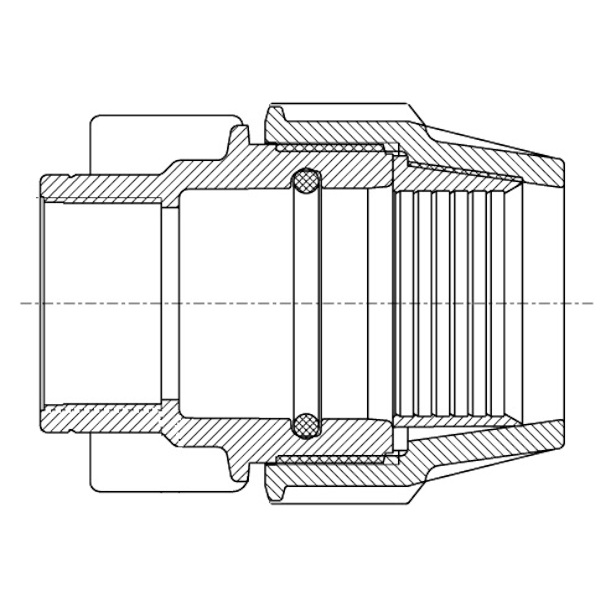 Plasson 7030 Female Adapter Schematic