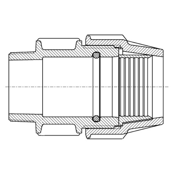 Plasson 7020 Male Adapter Schematic