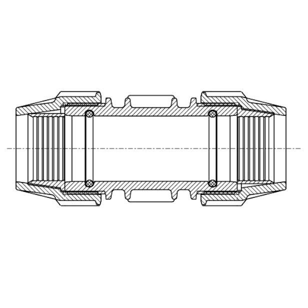 Plasson 7610 Repair Coupling Schematic