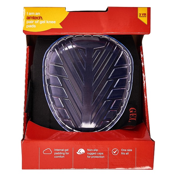 Boxed Amtech Gel Knee Pads