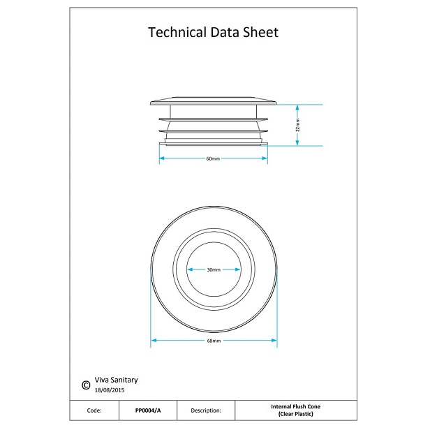 internal flush cone data sheet