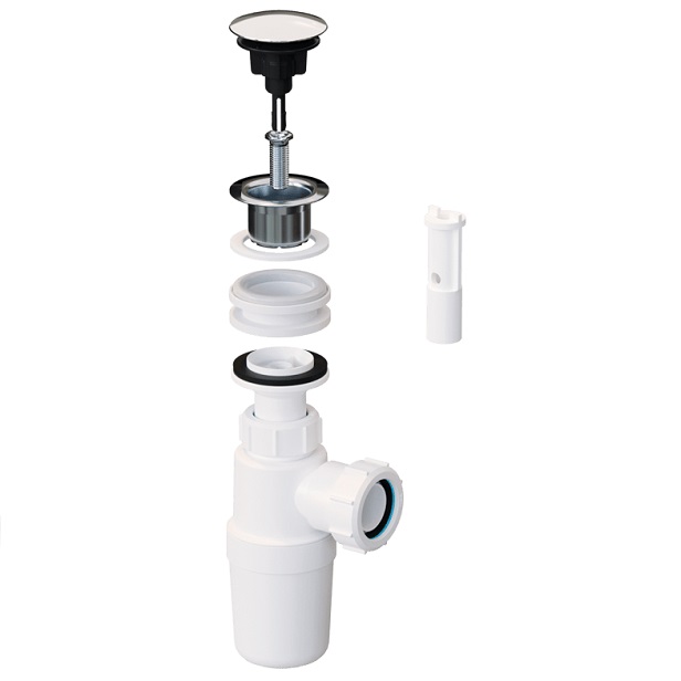 McAlpine Bottle Trap & Clicker Waste BK1