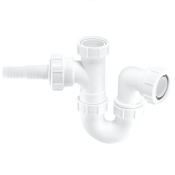 McAlpine 1.5" Sink Trap Horizontal Nozzle WM2