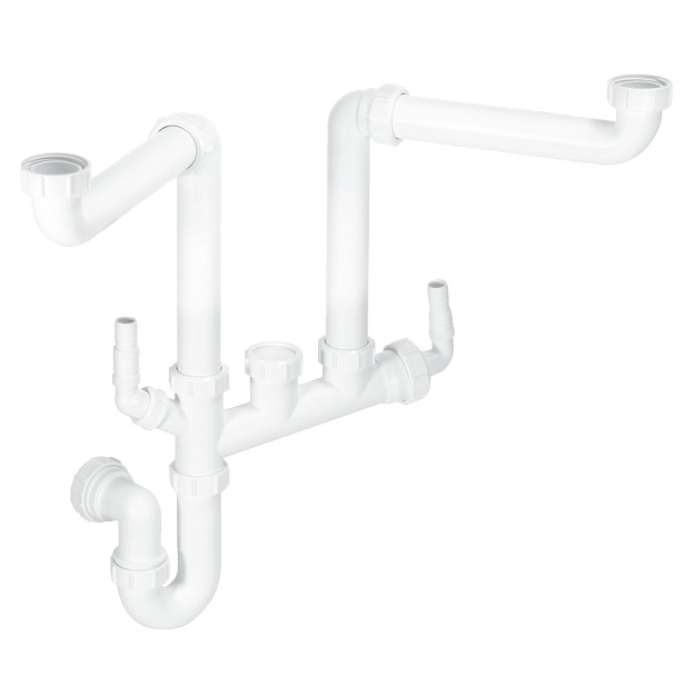 McAlpine Spacesaver Double Bowl Sink Kit SSK2