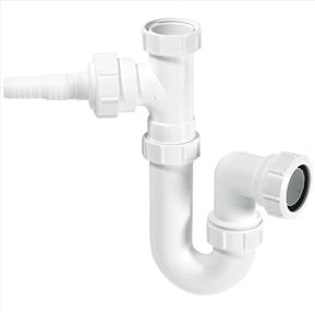 McAlpine 1.5" Sink Trap with V33L Tee Piece WM1