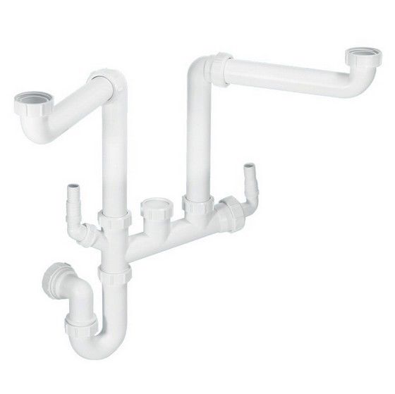 McAlpine Spacesaver Double Bowl Sink Kit SSK2