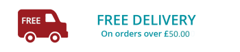 Free delivery on orders over £50.00