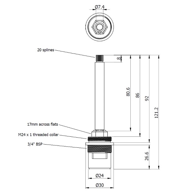 disc110 tap cartridge dimensions