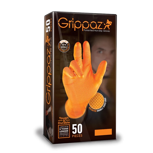 Grippaz Orange Gloves Box