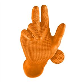 Grippaz Orange Nitrile Grip Gloves
